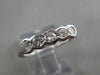 ANTIQUE .70CT DIAMOND 14K WHITE GOLD BEZEL WEDDING ANNIVERSARY RING 4M FG 9684