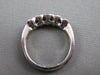 ANTIQUE .70CT DIAMOND 14K WHITE GOLD BEZEL WEDDING ANNIVERSARY RING 4M FG 9684