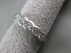 ANTIQUE .70CT DIAMOND 14K WHITE GOLD BEZEL WEDDING ANNIVERSARY RING 4M FG 9684