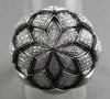 ANTIQUE 18KT WIDE FILIGREE SUN FLOWER 2.35CT DIAMOND BLACK AND WHITE GOLD RING !