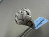 ANTIQUE 18KT WIDE FILIGREE SUN FLOWER 2.35CT DIAMOND BLACK AND WHITE GOLD RING !