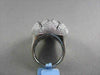 ANTIQUE 18KT WIDE FILIGREE SUN FLOWER 2.35CT DIAMOND BLACK AND WHITE GOLD RING !