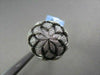 ANTIQUE 18KT WIDE FILIGREE SUN FLOWER 2.35CT DIAMOND BLACK AND WHITE GOLD RING !