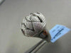 ANTIQUE 18KT WIDE FILIGREE SUN FLOWER 2.35CT DIAMOND BLACK AND WHITE GOLD RING !