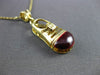 ANTIQUE 14K YELLOW GOLD RED ENAMEL HANDCRAFTED FILIGREE BABY SHOE PENDANT #23511