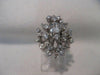 ANTIQUE 1.14CT OLD EURO MINE CUT DIAMOND 14K WHITE GOLD COCKTAIL RING F/G #18807