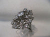 ANTIQUE 1.14CT OLD EURO MINE CUT DIAMOND 14K WHITE GOLD COCKTAIL RING F/G #18807
