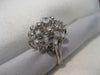 ANTIQUE 1.14CT OLD EURO MINE CUT DIAMOND 14K WHITE GOLD COCKTAIL RING F/G #18807