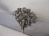 ANTIQUE 1.14CT OLD EURO MINE CUT DIAMOND 14K WHITE GOLD COCKTAIL RING F/G #18807