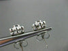 ANTIQUE .14CT DIAMOND 14KT WHITE GOLD SOLITAIRE FLOWER EARRINGS BEAUTIFUL! #4210