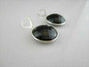 ANTIQUE 55CT CIRCLE HANGING ONYX 14KT WHITE GOLD EARRINGS AMAZING!!!!!!!!!!!!!!!
