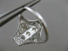 ANTIQUE .45CT OLD MINE DIAMOND PLATINUM 3 STONE FILIGREE ENGAGEMENT RING #20968