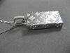 ANTIQUE LARGE .30CT DIAMOND 14KT WHITE GOLD 3D FLORAL PURSE BAG PENDANT #19086
