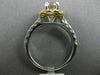 1.94CT MULTI COLOR CHOCOLATE FANCY DIAMOND 18KT 2 TONE GOLD HALO ENGAGEMENT RING