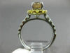 1.94CT MULTI COLOR CHOCOLATE FANCY DIAMOND 18KT 2 TONE GOLD HALO ENGAGEMENT RING