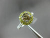 1.94CT MULTI COLOR CHOCOLATE FANCY DIAMOND 18KT 2 TONE GOLD HALO ENGAGEMENT RING