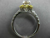 1.94CT MULTI COLOR CHOCOLATE FANCY DIAMOND 18KT 2 TONE GOLD HALO ENGAGEMENT RING