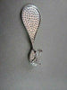 ANTIQUE EXTRA LARGE 3.35CT DIAMOND 18KT WHITE GOLD PEAR SHAPE HANGING EARRINGS