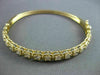 ANTIQUE 1.90CT DIAMOND 18KT YELLOW GOLD CLASSIC FILIGREE BANGLE BRACELET F/G VS
