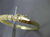 ANTIQUE 1.90CT DIAMOND 18KT YELLOW GOLD CLASSIC FILIGREE BANGLE BRACELET F/G VS