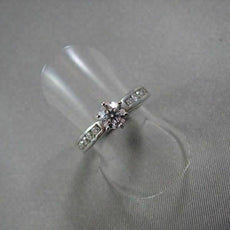 ANTIQUE 14K WHITE GOLD 6MM .91CT DIAMOND ENGAGEMENT RING SIMPLE & BEAUTIFUL!!!!