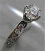 ANTIQUE 14K WHITE GOLD 6MM .91CT DIAMOND ENGAGEMENT RING SIMPLE & BEAUTIFUL!!!!