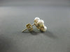 ANTIQUE DIAMOND 14KT TWO TONE GOLD AAA SOUTH SEA PEARL SQUARE EARRINGS #21919