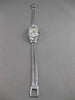 ANTIQUE OLD EURO MINE DIAMOND 14K WHITE GOLD HERNA WATCH 17 JEWEL SWISS 7" 21595