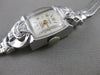 ANTIQUE OLD EURO MINE DIAMOND 14K WHITE GOLD HERNA WATCH 17 JEWEL SWISS 7" 21595