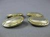 ANTIQUE LARGE 14KT YELLOW GOLD OVAL FILIGREE DOUBLE SIDED CUFF LINKS #21206