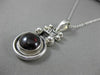 ANTIQUE 925 SILVER AAA ROUND CABOCHON GARNET FILIGREE HANDCRAFTED PENDENT #22519