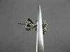 ANTIQUE 1.24CT DIAMOND 14KT WHITE GOLD FLOWER CIRCLE OF LIFE HANGING EARRINGS