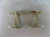ANTIQUE LARGE 14K YELLOW GOLD OVAL MONOGRAM ETCHED CUFFLINKS 19MM X 12MM #20024