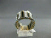 ANTIQUE WIDE 1.40CT DIAMOND & ONYX 18KT WHITE & ROSE MULTI ROW RING #0XRG5726T-A
