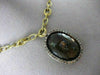ANTIQUE LARGE 28.86CT FANCY DIAMOND & AAA SMOKY TOPAZ 14KT YELLOW GOLD NECKLACE