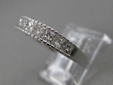 ESTATE 1.20CTW PRINCESS DIAMOND CHANNEL ANNIVERSARY WEDDING 14K GOLD RING #19015