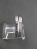 ANTIQUE WIDE 14K WHITE GOLD 3D FILIGREE ETERNITY WEDDING ANNIVERSARY RING #18941
