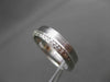 ANTIQUE WIDE 14K WHITE GOLD 3D FILIGREE ETERNITY WEDDING ANNIVERSARY RING #18941