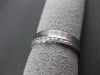 ANTIQUE WIDE 14K WHITE GOLD 3D FILIGREE ETERNITY WEDDING ANNIVERSARY RING #18941