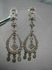 ANTIQUE 1.60CT ROUND DIAMOND 14KT W GOLD DROP HANGING EARRINGS ONE OF A KIND!!!!