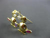 ANTIQUE LARGE 1.50CT AAA MULTI GEM 18KT YELLOW GOLD LOVE DUCK BROOCH CUTE #20178