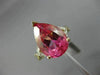 5.04CT DIAMOND & AAA PEAR SHAPE PINK TOPAZ 14KT YELLOW GOLD 3D ENGAGEMENT RING