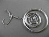 ESTATE LARGE .24CT DIAMOND 14KT WHITE GOLD MULTI CIRCLE ETOILE DROP EARRINGS