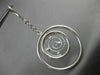 ESTATE LARGE .24CT DIAMOND 14KT WHITE GOLD MULTI CIRCLE ETOILE DROP EARRINGS