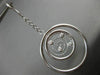 ESTATE LARGE .24CT DIAMOND 14KT WHITE GOLD MULTI CIRCLE ETOILE DROP EARRINGS