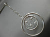 ESTATE LARGE .24CT DIAMOND 14KT WHITE GOLD MULTI CIRCLE ETOILE DROP EARRINGS
