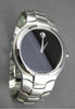 MOVADO PORTICO STAINLESS STEEL BLACK FACE SWISS MOVEMENT MENS WATCH #23418