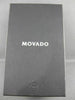 MOVADO PORTICO STAINLESS STEEL BLACK FACE SWISS MOVEMENT MENS WATCH #23418