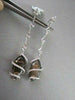 ESTATE WIDE MARQUISE 12.4CT AAA SMOKEY TOPAZ & DIAMOND 18KT W GOLD DROP EARRINGS