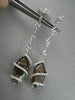 ESTATE WIDE MARQUISE 12.4CT AAA SMOKEY TOPAZ & DIAMOND 18KT W GOLD DROP EARRINGS